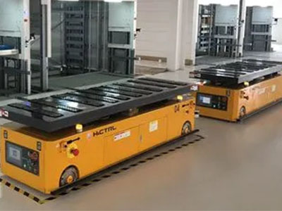 The application of PU  wheels on AGV